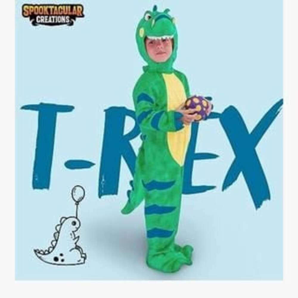 Spooktacular Creations Green T-Rex Dinosaur Costume - Child Size S